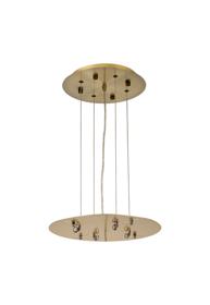 D0923AB  Lowan 310mm, 3m Suspension Plate c/w Power Cable To Lower Flush Fittings, Antique Brass Max Load 20kg (ONLY TESTED FOR OUR RANGE OF PRODUCTS)
